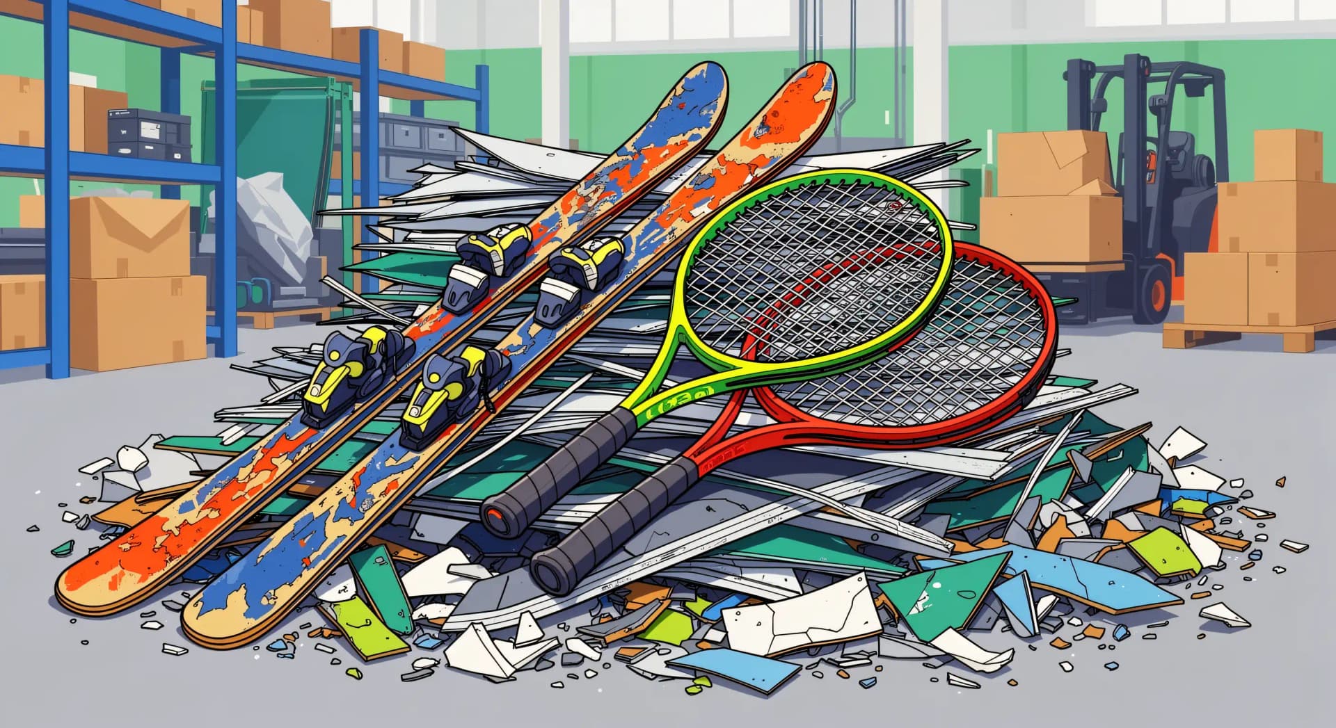 Skis et raquettes : la REP existe, le recyclage coince